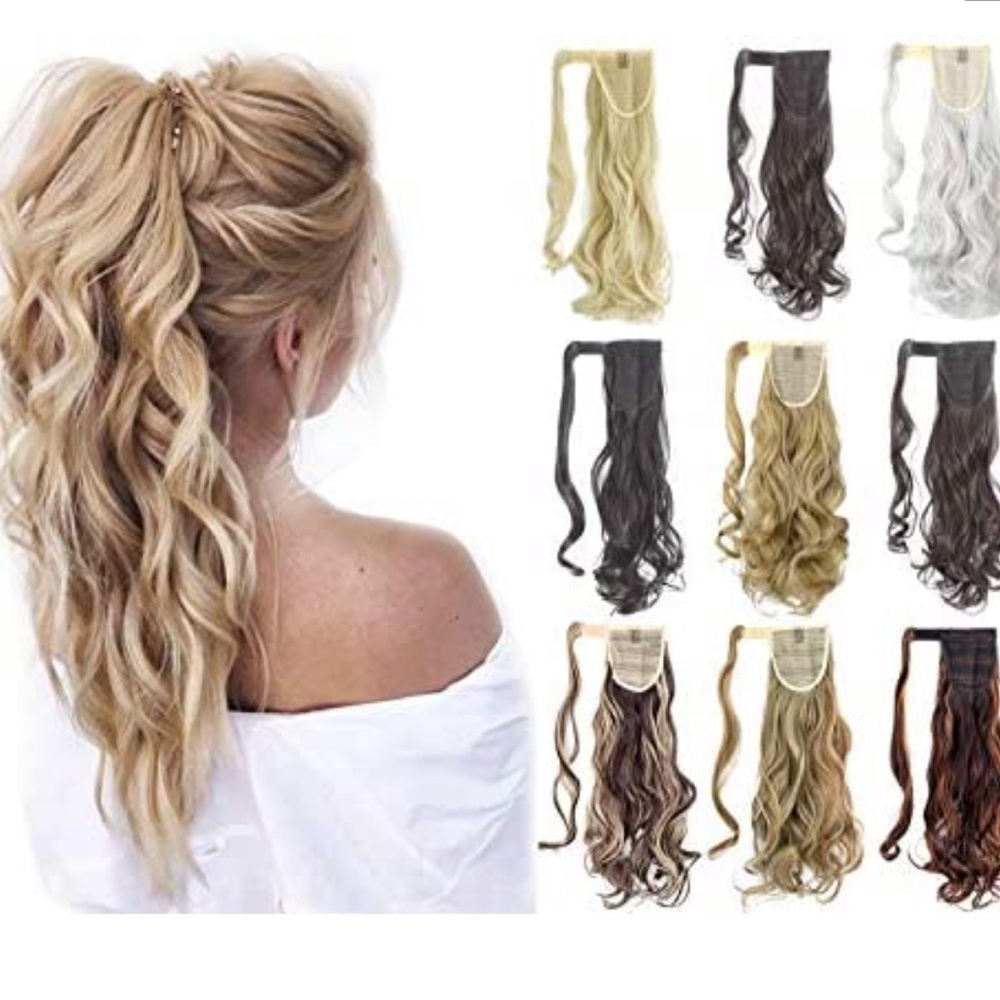 Hair extensions pony wrap - various colors!